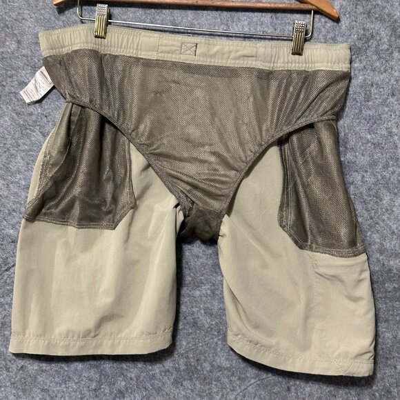 Merrell Swim Shorts - Size XL - Khaki Opti-Wick UPF 50 Nylon Belted Trunks - Picture 6 of 10
